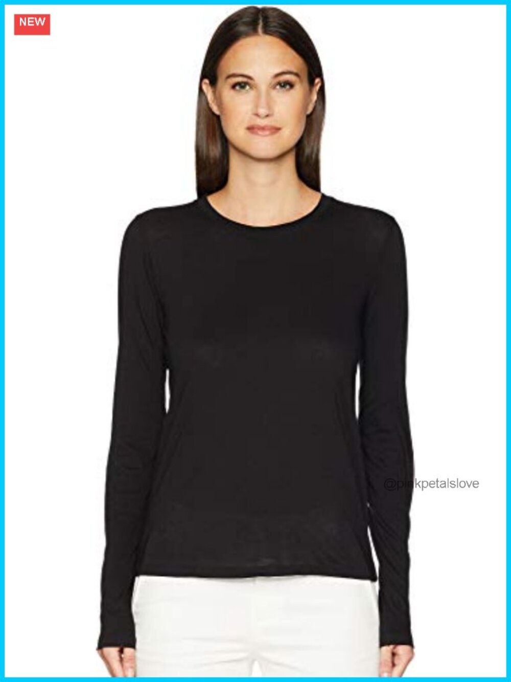 Essential Long Sleeve Crew Neck Pullover Tee